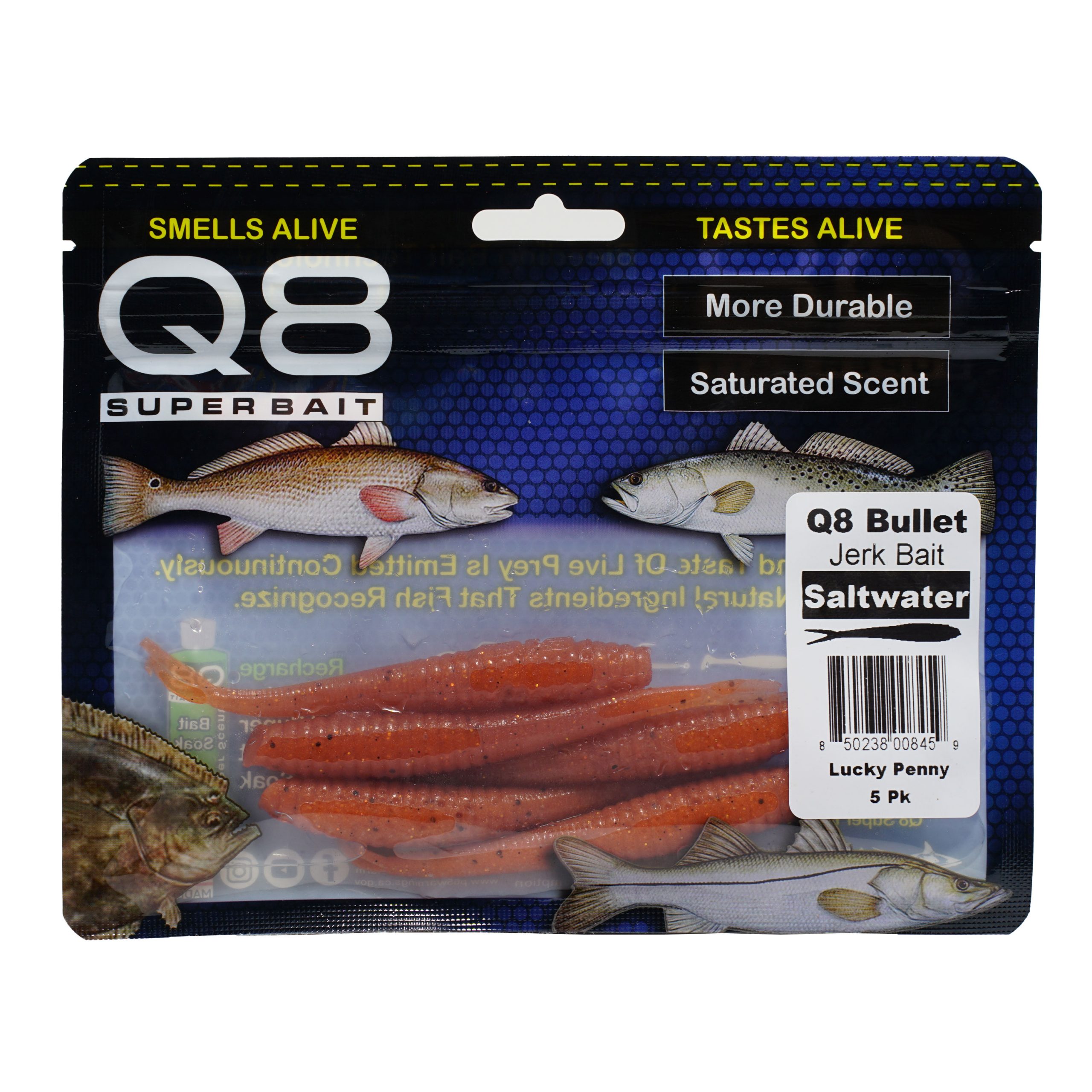 Q8 Bullet Jerk Bait – Fishing Chum By Aquatic Nutrition